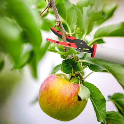 Nůžky na větve 1,2 m | stříbrné + červené č.5