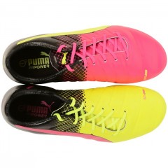 Kopačky lisovky Puma evoPOWER 1.3 Tricks AG 10358201 | Yellow - Pink - Black | veľkosť 44 (US 10,5 / UK 9,5) č.2
