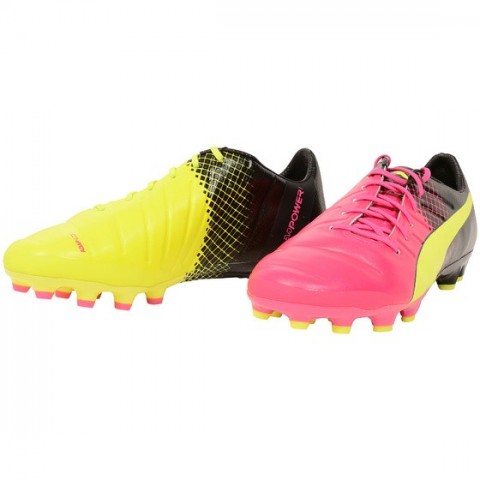 Kopačky lisovky Puma evoPOWER 1.3 Tricks AG 10358201 | Yellow - Pink - Black | veľkosť 44 (US 10,5 / UK 9,5) č.3