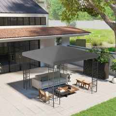 Náhradní střecha pro zahradní altán 3 x 3 m | tmavě šedá č.3