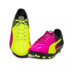 Kopačky lisovky Puma evoSpeed 1.5 AG Tricks 10359901 | Yellow - Pink - Black | veľkosť 44 (US 10,5 / UK 9,5) č.1