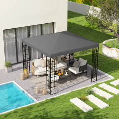 Náhradní střecha pro zahradní altán 3 x 3 m | tmavě šedá č.1