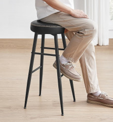 Barové židle černé | 2 kusy č.1