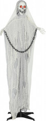 Halloweenská dekorace kostlivec 183 cm | šedá č.1