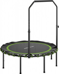 Skládací fitness trampolína, průměr 114 cm | zelená