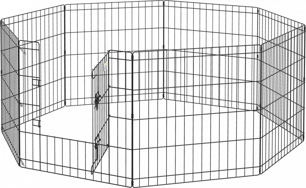 Modulární voliéra pro psy, králíky a hlodavce 61 x 61 cm | černá