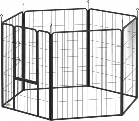 Ohrádka pro psy, 100cm vysoká | černá