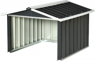 Kovový přístřešek pro robotické sekačky | tmavě šedý č.1