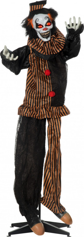 Halloweenská dekorace hororový klaun 1,7 m