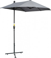 Balkonový slunečník 2 x 2 m | tmavě šedý č.1