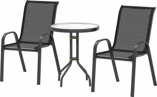 Sada venkovního zahradního nábytku | černá č.1