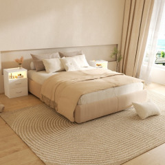 Noční stolek Jamie sada 2 kusů 55x40x28cm | bílý č.2