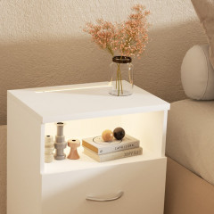 Noční stolek Jamie sada 2 kusů 55x40x28cm | bílý č.3
