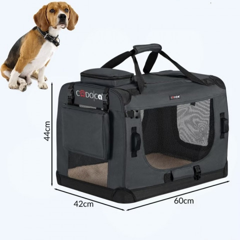 Přepravní box pro psy M 60x42x44cm | antracit č.2