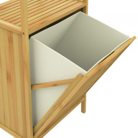 Koš na prádlo do koupelny 43 l | bambus č.5