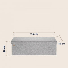 Úložná skládací lavice 115x38x38cm | šedá č.3