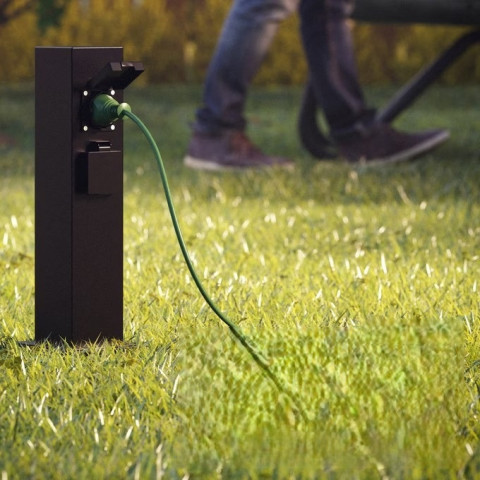 Zahradní zásuvka 38x12,5x12,5cm | černá č.4