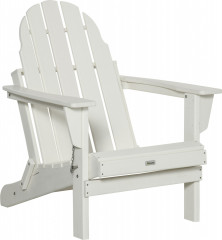 Skládací zahradní křeslo 75 x 87 x 93 cm | bílé č.1