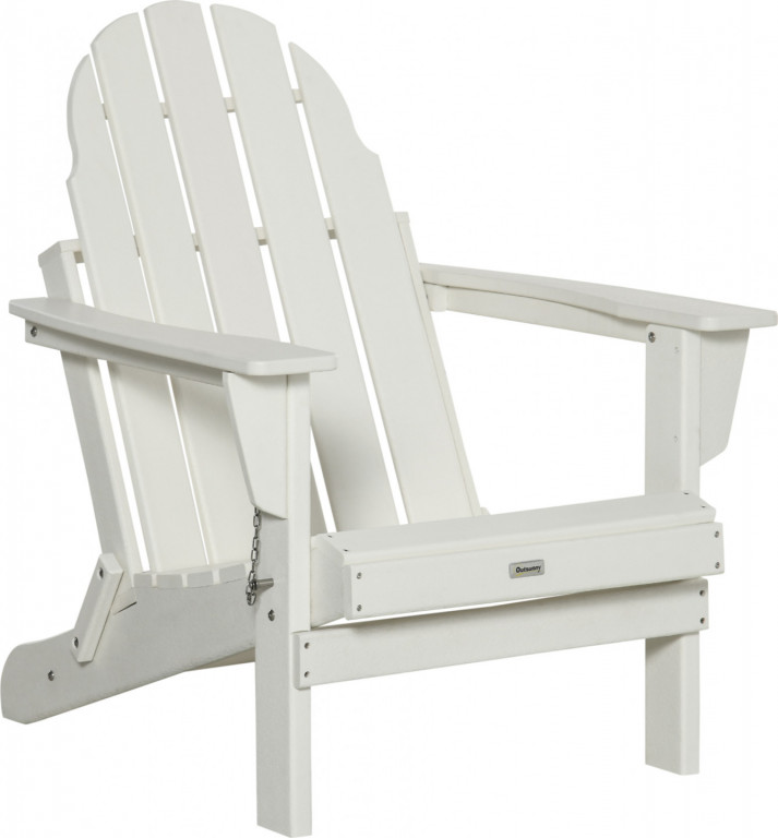 Skládací zahradní křeslo 75 x 87 x 93 cm | bílé