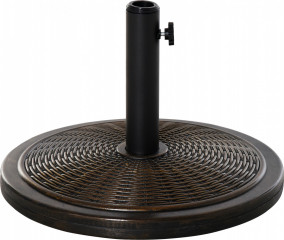 Kulatý stojan na slunečník 48 x 34 cm | černo-bronzový č.1
