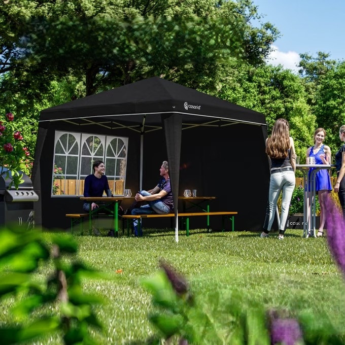 2 boční panely na altány 3x3m | černá