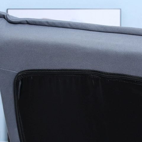 Relaxační otočné křeslo Tim | šedé č.4