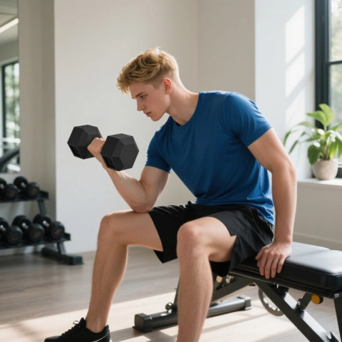 Činky s vroubkovanou rukojetí 2 x 15 kg | černé č.5