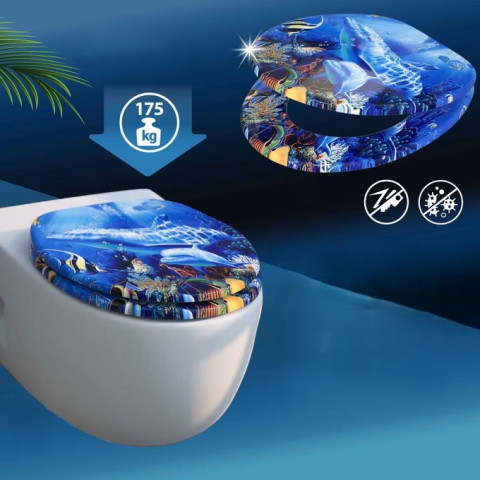 WC sedátko Sealife s tlumeným dovíráním č.4