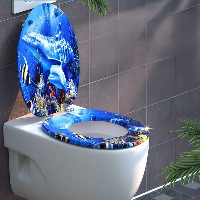 WC sedátko Sealife s tlumeným dovíráním