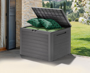 Úložný zahradní box LILLE | šedý