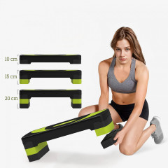 Aerobní stepper s nosností do 150 kg 80 x 31 x 10-20 cm | zelený č.3