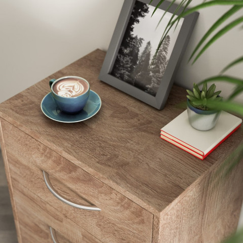 Noční stolek Elois 2 ks 54x39x28cm | dub č.7