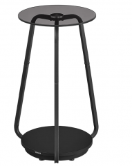 Kulatý odkládací stolek se 2 úrovněmi | Ø 55 cm šedý č.1