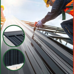 Sada 14 trapézových plechů 110x46cm | antracit č.3