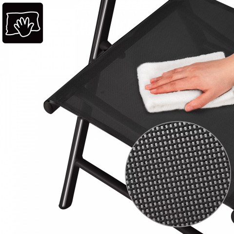 Sada 3 zahradních židlí Bern | antracit č.6