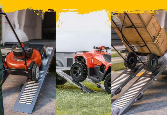 Sada nakládacích skládacích ramp 2 ks, 400 kg č.5