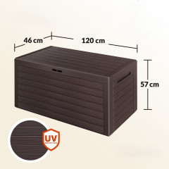 Úložný box Woody 280L | hnědý č.3