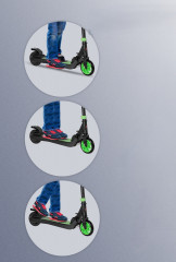 Elektrická koloběžka 71x36,5x75-80 cm | zelená + černá č.3