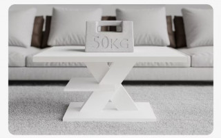 Konferenční stolek Detroit 90x60x45cm | bílý č.2