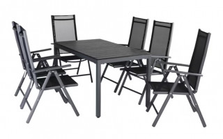 Zahradní hliníková sedací souprava Bern 7dílná | antracit