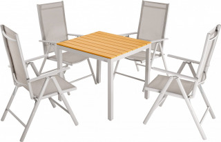 Zahradní sedací souprava Bern 5dílná | krémová č.1