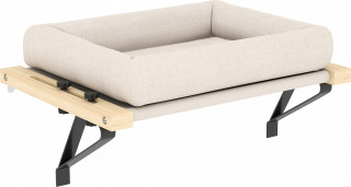 Pelíšek pro kočky 50 x 36 cm | krémově bílý č.1