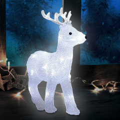 LED akrylová figurka vánočního jelena č.1