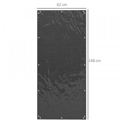 Obal na stojan na palivové dříví, 148 x 62 cm | černý č.4