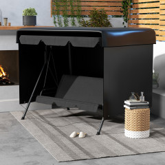 Ochranný kryt na zahradní houpačku | černý č.1