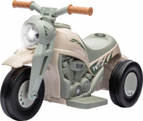 Dětská elektrická motorka | krémově bílá č.1