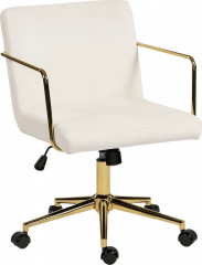 Kancelářská židle s houpací funkcí | bílá č.1