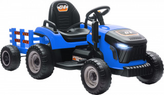 Elektrický dětský traktor s přívěsem | modrý č.1