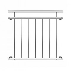 Francouzské zábradlí z nerezové oceli 90x100cm č.2