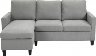 Rohová sedací souprava 197x139x91cm | světle šedá č.1